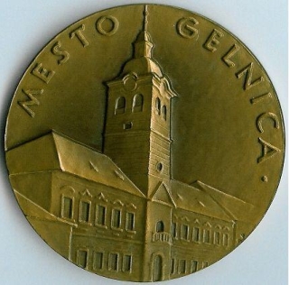 Averz medaily 700 rokov založenia mesta Gelnice